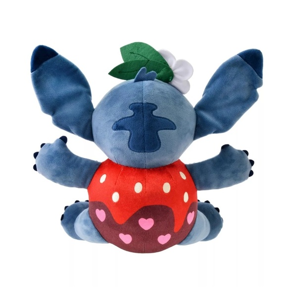 DISNEY STORE Official Stitch Valentine's Day Plushie Chocolate Dipped Strawberry - Picture 5 of 8